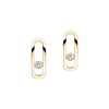Move Uno Yellow Gold Diamond Earrings