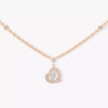 Collier Joy 0,15ct Collier Diamant Or Rose