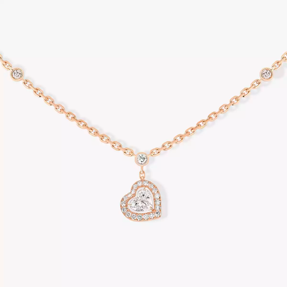 Collier Joy 0,15ct Collier Diamant Or Rose