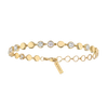 D-Vibes diamond chain bracelet, medium model D-Vibes yellow gold and diamond MM bracelet