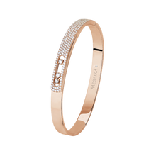  Pink Gold Diamond Bracelet Move Noa Pavé Bangle