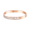 Move Noa Semi-Pavé Bangle Pink Gold Diamond Bracelet