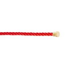  CÂBLE ROUGE POUR BOUCLE MOYENNE EN OR JAUNE
