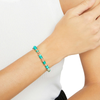 Bracelet Rondelle En Argent Doré Et Plastique Recyclé