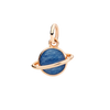 Rose Gold & Enamel Planet Charm