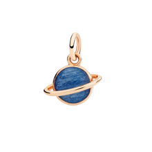  Rose Gold & Enamel Planet Charm