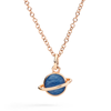 Rose Gold & Enamel Planet Charm