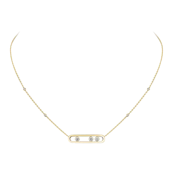 Move Yellow Gold Diamond Necklace
