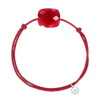 Bracelet, Red Quartz, Red Cord