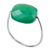 Ring, Green Agate, White Gold