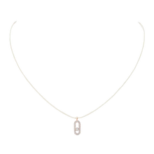  Messika CARE(S) Cream Cord Pavé Necklace Pink Gold Diamond Necklace