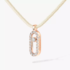 Messika Care(s) cream cord pavé necklace