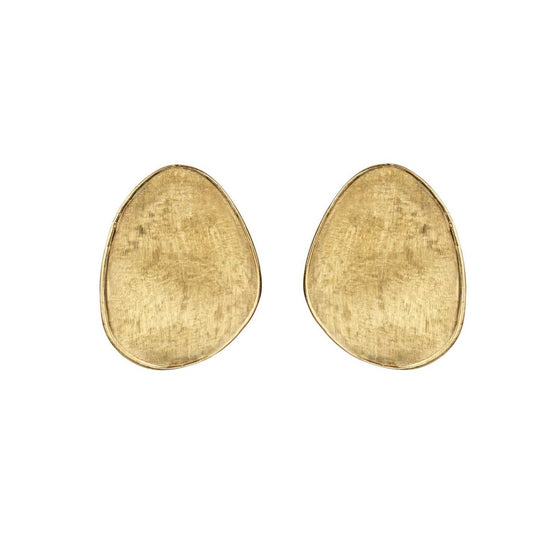 18kt yellow gold stud earring _BIG SIZE