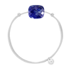 Bracelet, Lapis Lazuli, Cordon Gris Souris