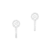 Joy Hoop Earrings Round Diamonds 2x0.10ct White Gold Diamond Earrings