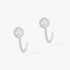 Joy Hoop Earrings Round Diamonds 2x0.10ct White Gold Diamond Earrings