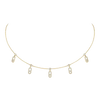 Collier choker pampille pavé Move Uno Collier Diamant Or Jaune