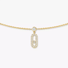 Collier choker pampille pavé Move Uno Collier Diamant Or Jaune