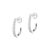 Créoles Gatsby XS Boucles d'oreilles Diamant Or Blanc