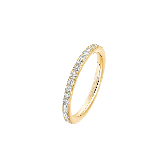 Gatsby Wedding Ring Yellow Gold Diamond Ring