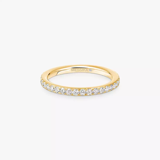 Gatsby Wedding Ring Yellow Gold Diamond Ring