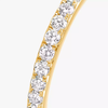 Gatsby wedding band, medium model Yellow gold diamond wedding ring Gatsby