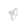 Joy pear-cut solitaire ring, small model