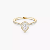 Joy pear-cut solitaire ring, small model