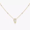 Fiery 0.10ct Yellow Gold Diamond Necklace