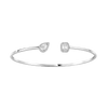 My Twin Toi & Moi Thin Bangle 0.15ct x2 White Gold Diamond Bracelet