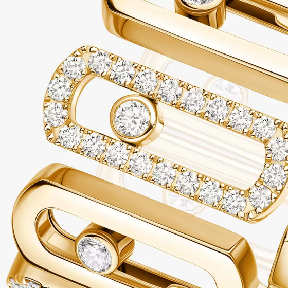 Move Iconica Bague Diamant Or Jaune