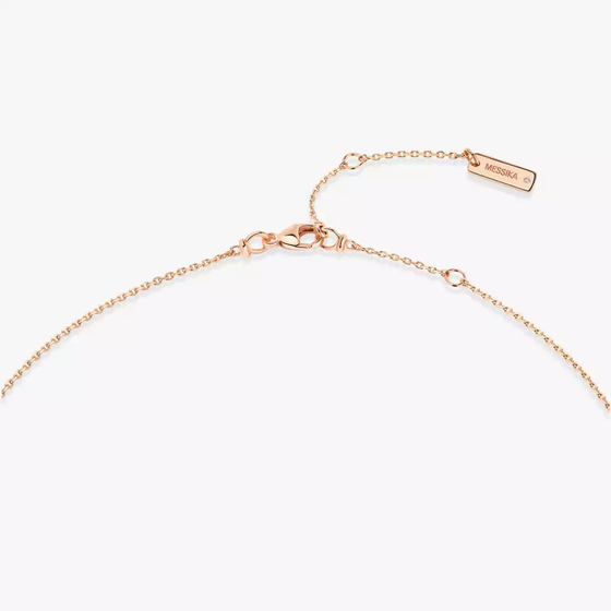 My Twin 2-Row 0.40 ct x 2 Pink Gold Diamond Necklace