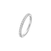 Gatsby wedding band, medium model White gold diamond wedding ring Gatsby