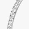 Gatsby wedding band, medium model White gold diamond wedding ring Gatsby
