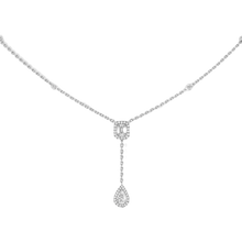  Collier Diamant Or Blanc My Twin Cravate 0,10ct x2