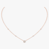 Pink Gold Diamond Necklace Joy XS