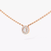 Joy necklace small Pink Gold Diamond Necklace