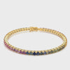 Rainbow Tennis Bracelet