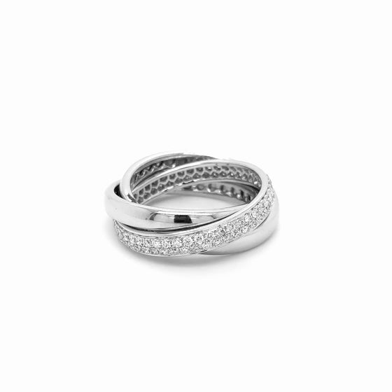 Bague 3 Anneaux & Diamants