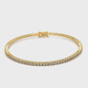 YELLOW gold RIGID bracelet WITH DIAMONDS