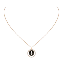  Lucky Move SM Onyx Necklace Pink Gold Diamond Necklace