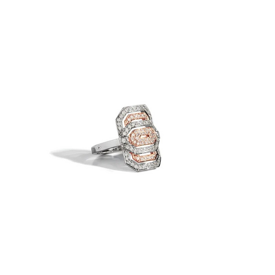 Bague Petite My Way Diamants, Or Rose & Argent