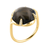 Ring, Smoky Quartz, Diamonds, Yellow Gold