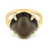 Ring, Smoky Quartz, Diamonds, Yellow Gold