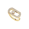 Bague pavée So Move Bague Diamant Or Jaune