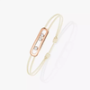 Messika CARE(S) Cream Cord Bracelet Pink Gold Diamond Bracelet