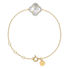 Bracelet, Nacre Blanche, Diamants, Or Jaune