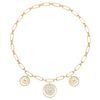 Lucky Move Charms Choker Yellow Gold Diamond Necklace