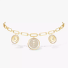 Lucky Move Charms Choker Yellow Gold Diamond Necklace