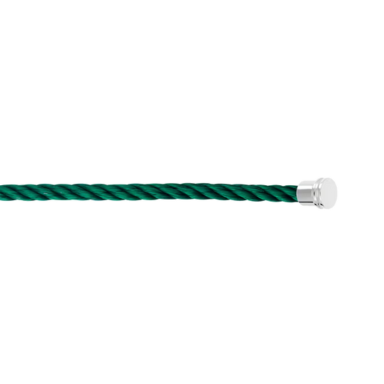 EMERALD GREEN CABLE FOR WHITE GOLD MEDIUM BUCKLE